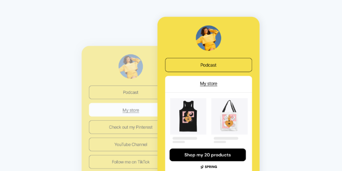 Selling on Linktree – Spring Creators