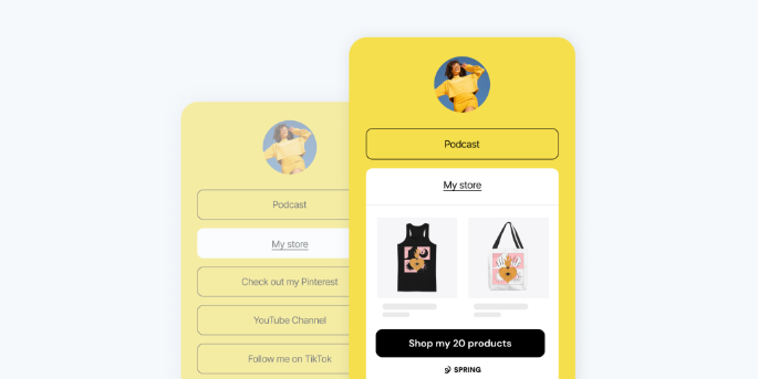 Linktree & Spring Just Made It Easier For You To Sell Online - Linktree